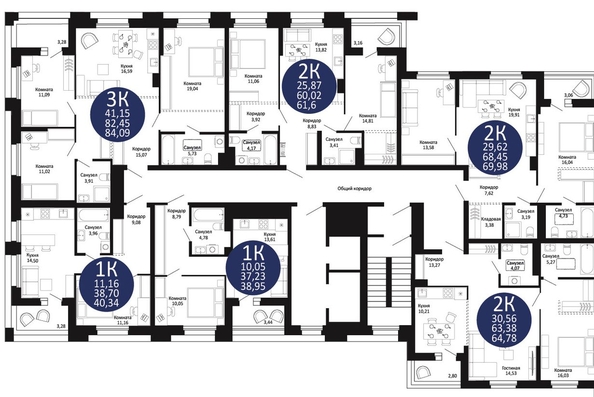
  Продается 1-комн. квартира, 38.95 м², ЖК Первый на Рябиновой
. Фото 1.