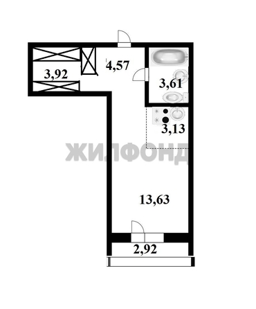
  Продается студия, 28.1 м², Забалуева ул, д. 98
. Фото 1.