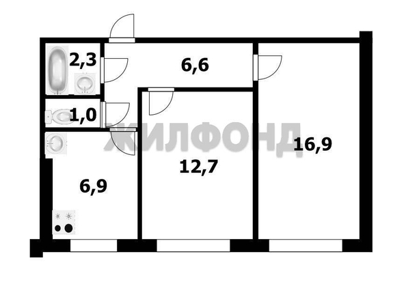 
  Продается 2-комн. квартира, 46.4 м², Ветлужская ул, д. 22А
. Фото 15.