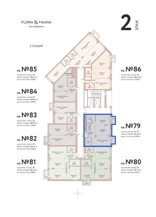 
  Продается 3-комн. квартира 67.1 м², в ЖК Флора и Фауна, 18а. Фото 3.
