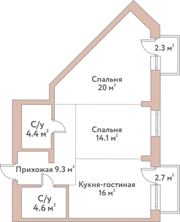
  Продается 3-комн. квартира 68.4 м², в ЖК Флора и Фауна, 18а. Фото 1.