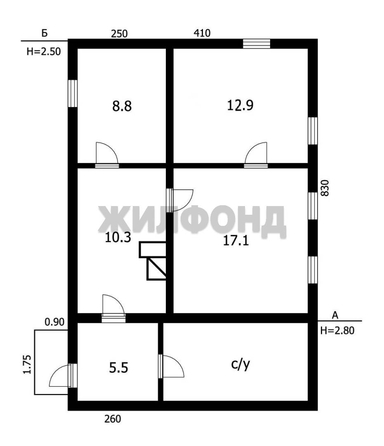 
  Продается дом, 70 м², Обь
. Фото 4.