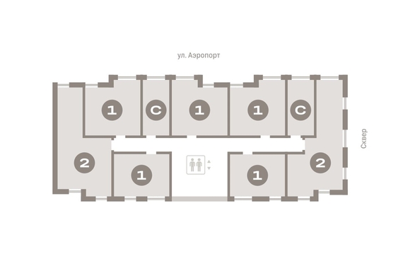 
  Продается 2-комн. квартира, 62.81 м², ЖК Авиатор, дом 3
. Фото 6.