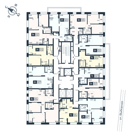 
  Продается 2-комн. квартира, 39.83 м², ЖК Астон. Геометрия, дом 4
. Фото 1.