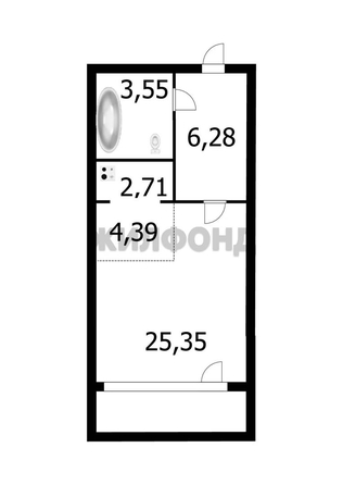 
  Продается студия, 40 м², В. Высоцкого ул, д. 143/9
. Фото 3.