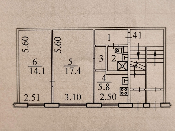 
  Сдается 2-комн. квартира, 44.8 м², Достоевского ул
. Фото 23.