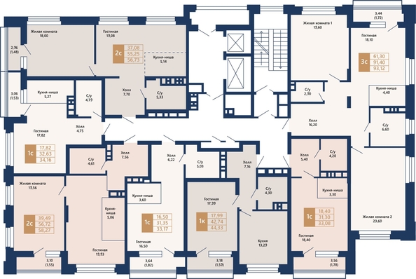 
  Продается 3-комн. квартира, 93.98 м², ЖК Легендарный-Северный, дом 2
. Фото 25.