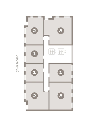 
  Продается 2-комн. квартира, 71.97 м², ЖК Авиатор, дом 3
. Фото 6.