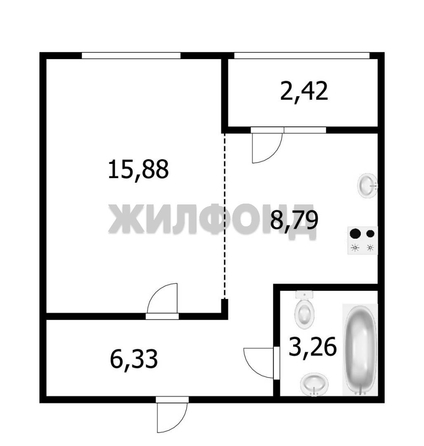 
  Продается 1-комн. квартира, 34.4 м², ЖК Сокольники, стр 4
. Фото 21.