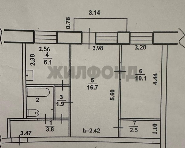 
  Продается 2-комн. квартира, 43.9 м², Западная ул, д. 2
. Фото 5.
