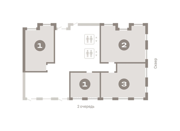
  Продается 1-комн. квартира, 48.17 м², ЖК Авиатор, дом 3
. Фото 6.