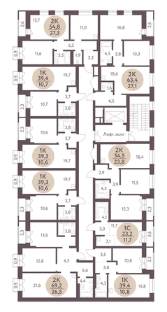 
  Продается 1-комн. квартира, 39.3 м², ЖК Зеленый город, дом 1
. Фото 1.