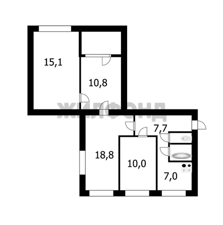 
  Продается 4-комн. квартира, 72.6 м², Народная ул, д. 28/1
. Фото 16.