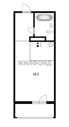 
  Продается студия, 22.7 м², Фадеева ул, д. 66/2
. Фото 3.