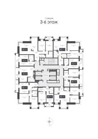 
  Продается 2-комн. квартира, 45.8 м², ЖК CITY TOWERS (Сити Тауэрс)
. Фото 37.