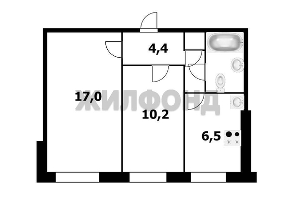 
  Продается 2-комн. квартира, 42.1 м², Линейная ул, д. 31/3
. Фото 23.