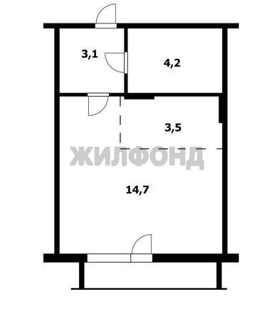 
  Продается студия, 26 м², Ивана Севастьянова ул, д. 9
. Фото 11.