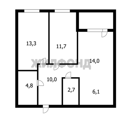 
  Продается 3-комн. квартира, 62.6 м², ЖК Маяк
. Фото 17.