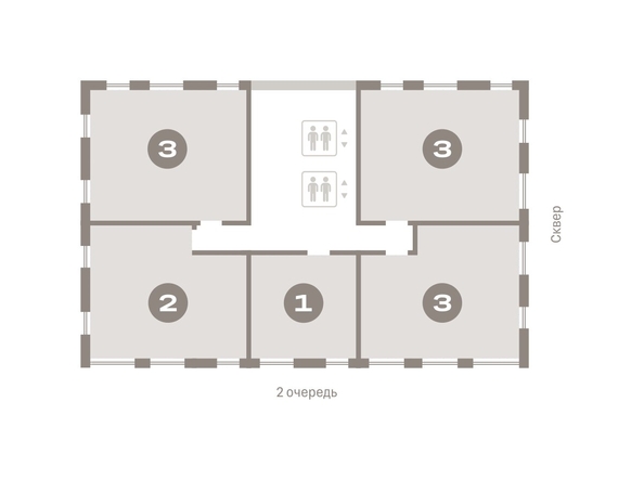 
  Продается 2-комн. квартира, 74.26 м², ЖК Авиатор, дом 3
. Фото 6.