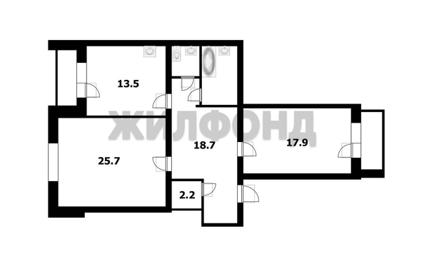 
  Продается 2-комн. квартира, 88.5 м², Вокзальная магистраль ул, д. 10
. Фото 29.