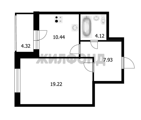 
  Продается 1-комн. квартира, 41.8 м², ЖК Никольский, дом 5
. Фото 10.