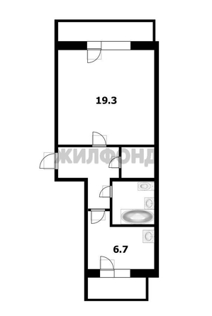 
  Продается 1-комн. квартира, 37.3 м², Выборная ул, д. 117/1
. Фото 5.