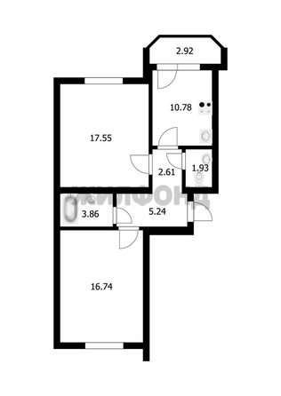 
  Продается 2-комн. квартира, 59.7 м², Молодежная ул, д. 8
. Фото 12.