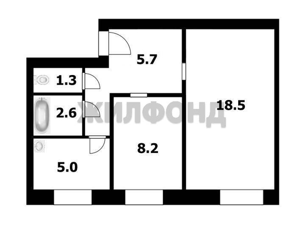
  Продается 2-комн. квартира, 42.1 м², Мира ул, д. 22
. Фото 18.