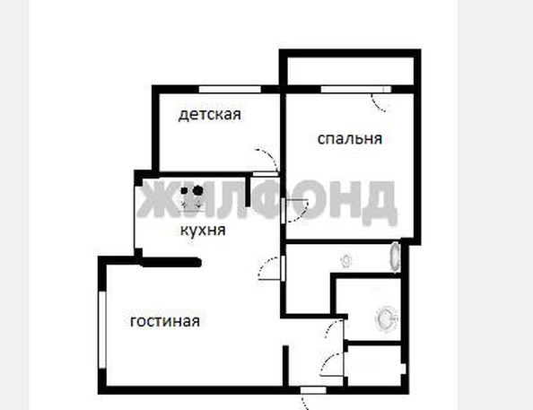 
  Продается 3-комн. квартира, 93 м², Кедровая ул, д. 49
. Фото 23.