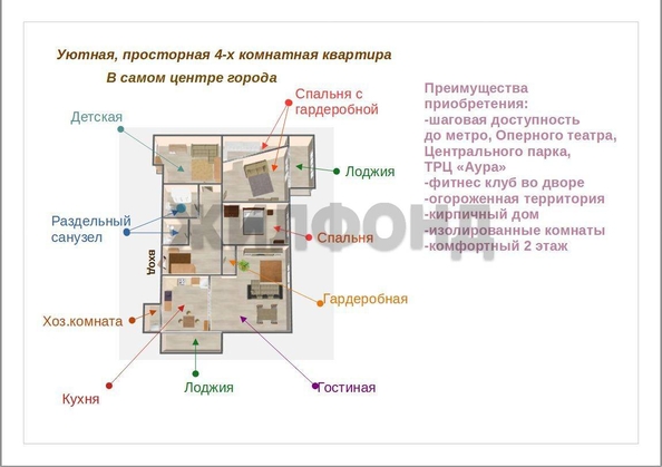 
  Продается 4-комн. квартира, 123.3 м², Семьи Шамшиных ул, д. 18/1
. Фото 24.