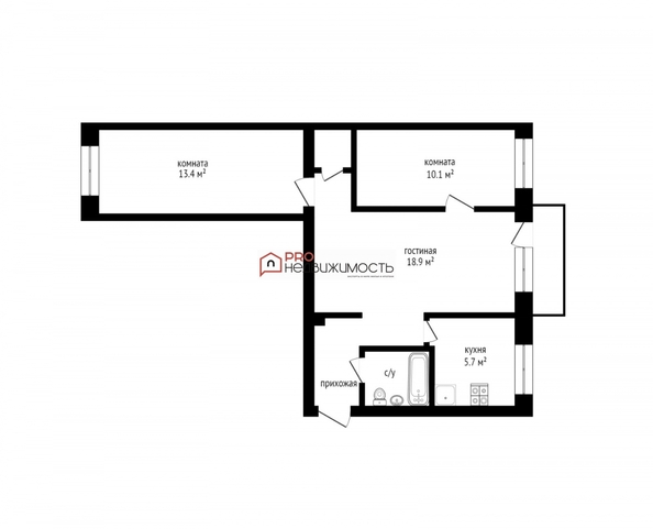 
  Продается 3-комн. квартира, 55.3 м², Мира ул, д. 39
. Фото 39.