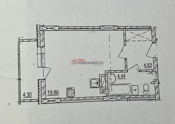 
  Продается студия, 28.8 м², Крылова ул, д. 34
. Фото 15.
