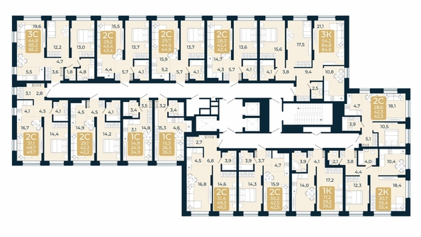 
  Продается студия, 26.5 м², ЖК Первый на Есенина, дом 3
. Фото 1.
