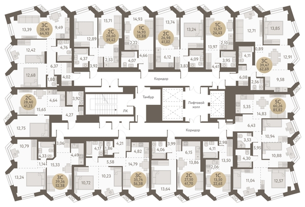 
  Продается 2-комн. квартира, 41.02 м², ЖК Urban-peaks (Урбан Пикс)
. Фото 1.