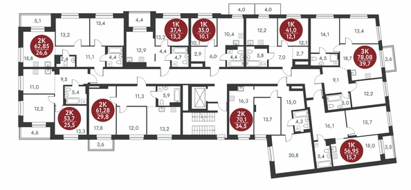 
  Продается 2-комн. квартира, 62.85 м², ЖК Скандинавские кварталы, дом 1
. Фото 1.