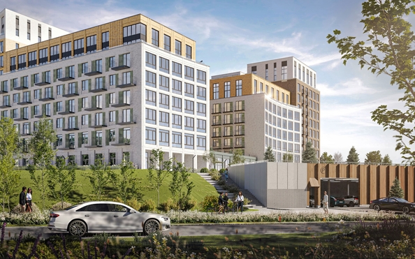 
  Продается 3-комн. квартира, 66.3 м², ЖК Зеленый город, дом 1
. Фото 2.