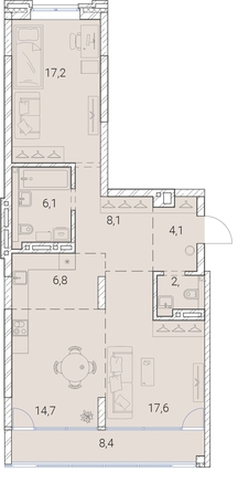 
  Продается 2-комн. квартира, 85.3 м², ЖК Тайм Сквер
. Фото 19.