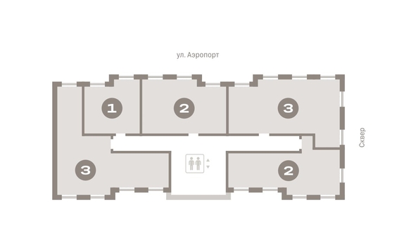 
  Продается 1-комн. квартира, 42.54 м², ЖК Авиатор, дом 3
. Фото 6.