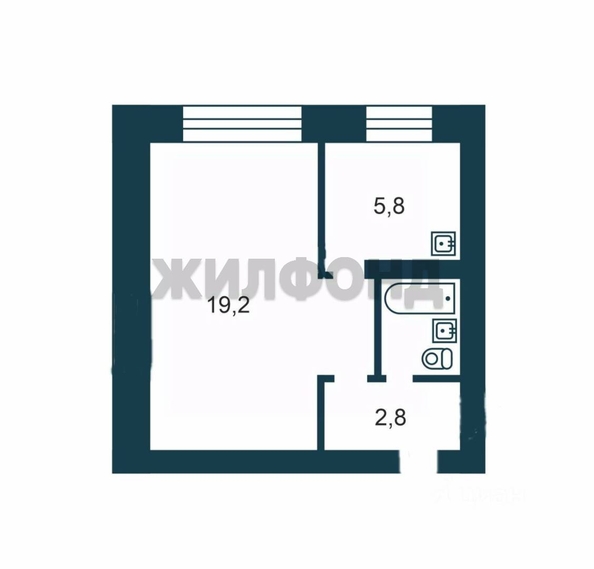 
  Продается 1-комн. квартира, 32.4 м², Промышленная ул, д. 10
. Фото 6.