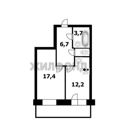 
  Продается 1-комн. квартира, 41.1 м², Горский мкр, д. 6
. Фото 30.