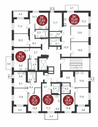 
  Продается 2-комн. квартира, 51.85 м², ЖК Скандинавские кварталы, дом 1
. Фото 1.