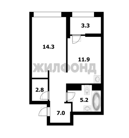 
  Продается 1-комн. квартира, 41.4 м², ЖК Дом Нобель
. Фото 17.