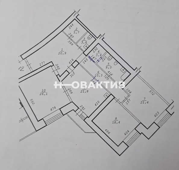 
  Продается 3-комн. квартира, 141.9 м², Зыряновская ул, д. 57
. Фото 23.