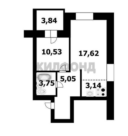
  Продается 2-комн. квартира, 42.5 м², 3-й микрорайон, д. 20
. Фото 8.