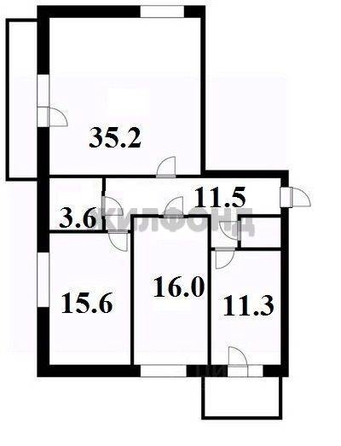 
  Продается 3-комн. квартира, 94.5 м², Галущака ул, д. 17
. Фото 2.