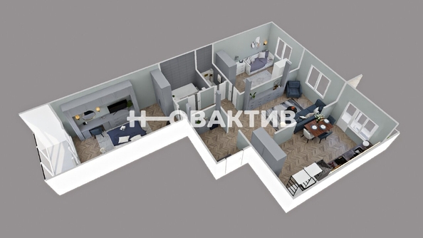 
  Продается 3-комн. квартира, 81.4 м², ЖК Революция
. Фото 41.