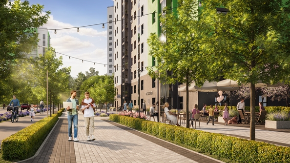 
  Продается студия 33.4 м², в ЖК Эко-квартал на Кедровой, дом 4. Фото 6.