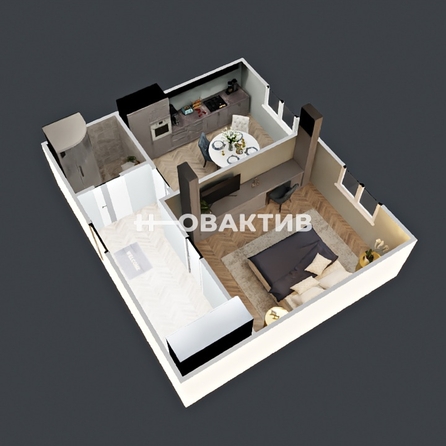 
  Продается 1-комн. квартира, 42 м², Кирова ул, д. 336
. Фото 39.