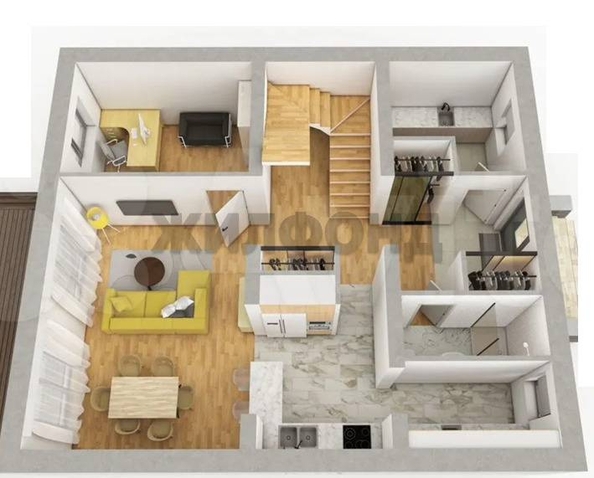 
  Продается дом, 150 м², поселок Октябрьский
. Фото 25.