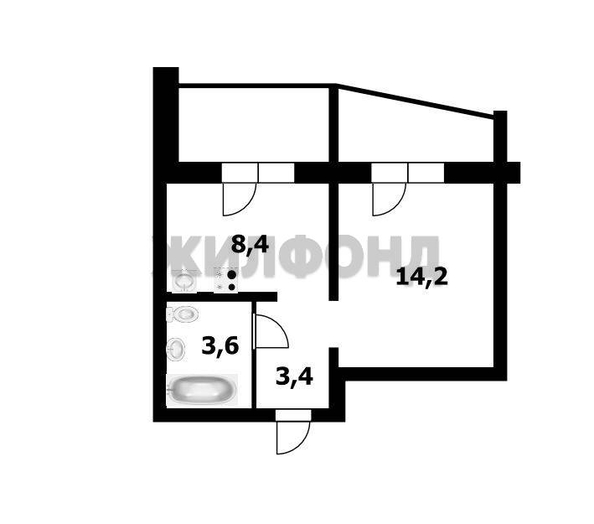 
  Продается 1-комн. квартира, 29.8 м², ЖК АТОМ
. Фото 17.